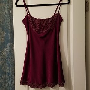 VS burgundy lace babydoll nightie